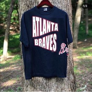 Vintage 90’s Atlanta Braves Double Sided T Shirt